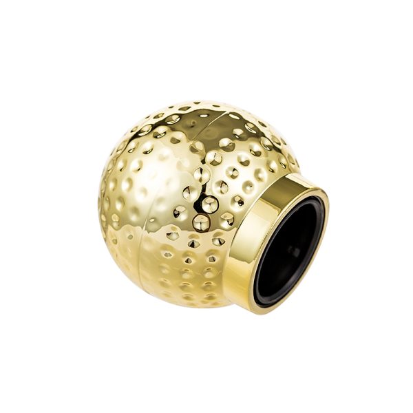 15MM in stock luxury gold special texture crimp type plastic ABS perfume cap No reviews yet - Image 2