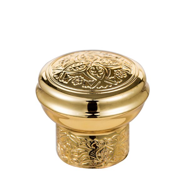 2024 ABS Design Customized perfume bottle caps luxury gold perfume lids with ABS Material cap