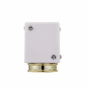 HUAYI Manufacture black white plastic perfume cap for bottle