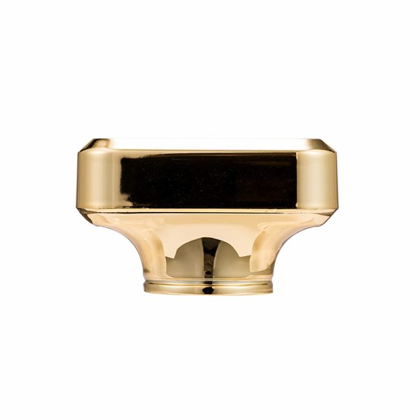 Customized Metal Perfume Lid Luxury Gold Zamac Square Cap For Perfume Bottle