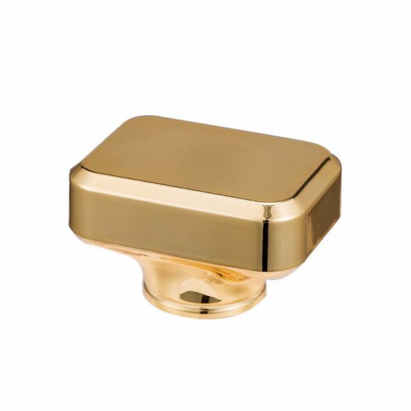 Customized Metal Perfume Lid Luxury Gold Zamac Square Cap For Perfume Bottle - Image 3