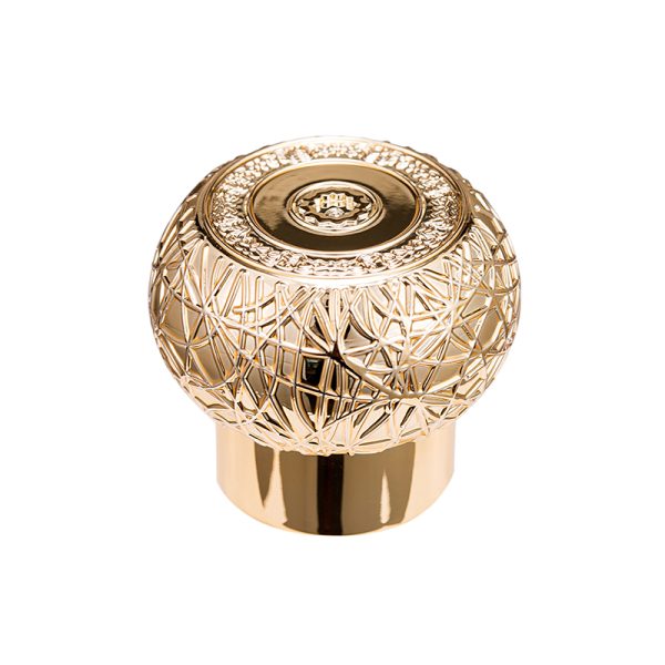 high quality golden Irregular veins crown perfume bottle cap