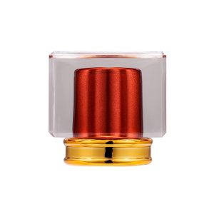 Wholesale 15mm FEA Acrylic Crystal Perfume Bottle Cap Plastic Screw Lid for Perfume Bottles