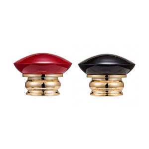 Retro Red Plastic Bottle Cap with Gold Decoration 15mm Screw Cap for Middle East Perfume Packaging