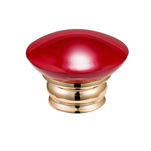 Retro Red Plastic Bottle Cap with Gold Decoration 15mm Screw Cap for Middle East Perfume Packaging - Image 3