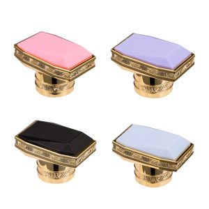Customize Printed 15mm Gold Sliver Plastic Color Perfume Bottle Caps