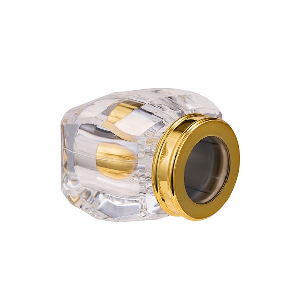Parfum bottle cap shiny gold luxury rectangle perfume cap closures luxury bottle caps perfume packaging - Image 2