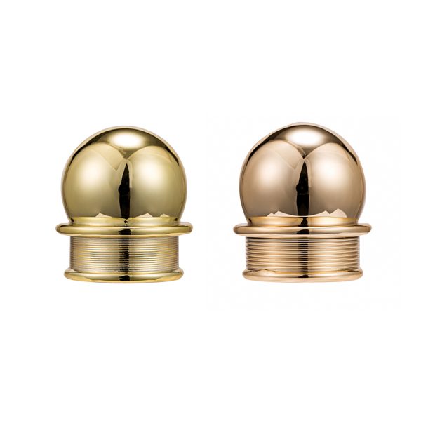Luxury Gold Spherical Plastic Perfume Bottle Lids Electrochemical Aluminum Parfum Cap Fragrance Cover - Image 3