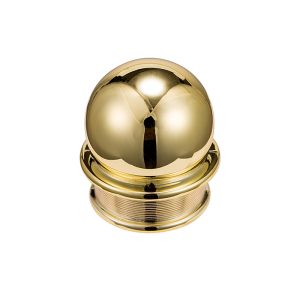 Luxury Gold Spherical Plastic Perfume Bottle Lids Electrochemical Aluminum Parfum Cap Fragrance Cover