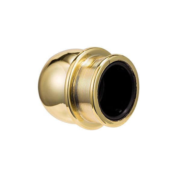 Luxury Gold Spherical Plastic Perfume Bottle Lids Electrochemical Aluminum Parfum Cap Fragrance Cover - Image 2