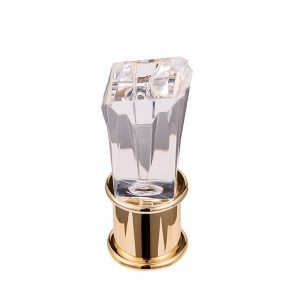 Luxury Cosmetic Bottle Caps Gold Crystal Perfume Cap For Perfume Bottle Packaging
