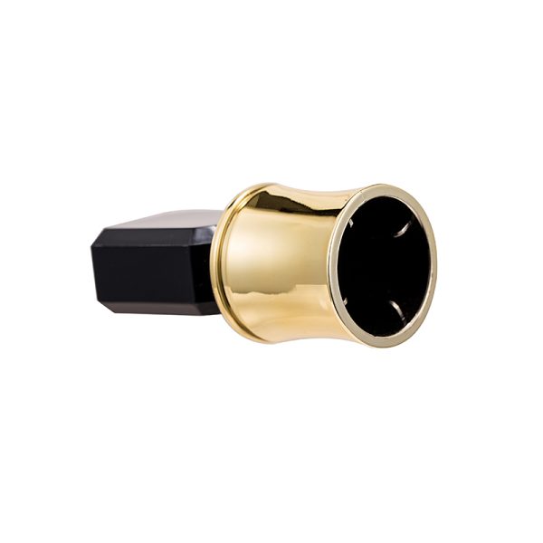 Exquisite Black Acrylic Perfume Bottle Cap with Complex Design Perfume Bottle Cap Packaging - Image 2