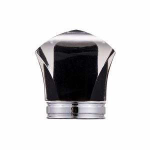 Exquisite Black Acrylic Perfume Bottle Cap with Complex Design Perfume Bottle Cap Packaging