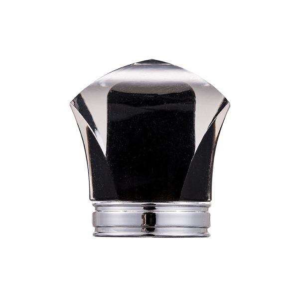 Exquisite Black Acrylic Perfume Bottle Cap with Complex Design Perfume Bottle Cap Packaging
