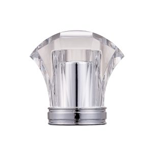 Luxury Transparent Unique Plastic PP Acrylic Perfume Bottle Cap Parfum Spray Bottles Lid Glass Cosmetic Accessories