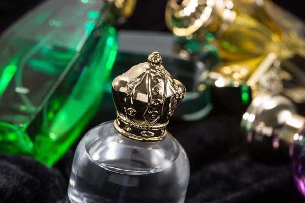 1.7oz 50ml glass perfume bottle with gold perfume top - Image 3