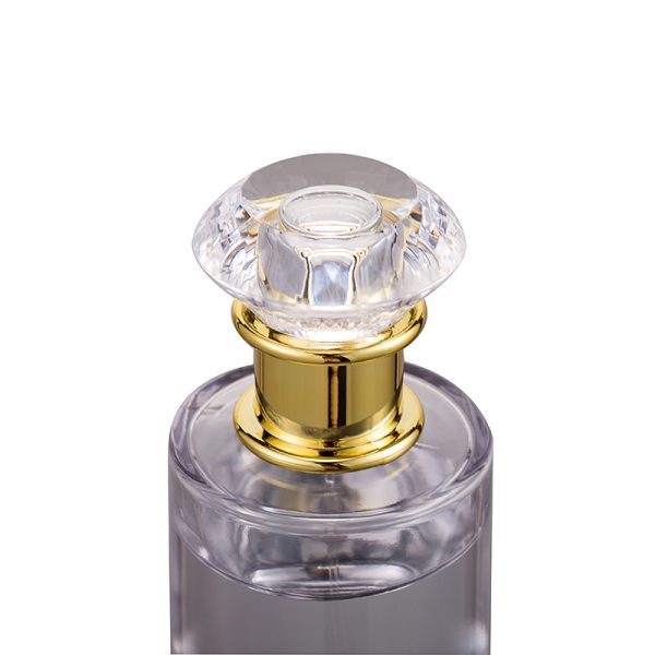 100ML crimp perfumes bottles glass spray glass empty bottle with diamond cap - Image 2
