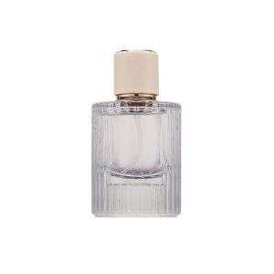 100ml Cylinder Shape Striped Glass Classical Fragrance Parfum Spray Empty Perfumes Packaging Bottles
