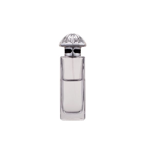 100ml rectangular clear fluted perfume glass bottle empty thick sole perfume wholesale customize perfume glass bottle