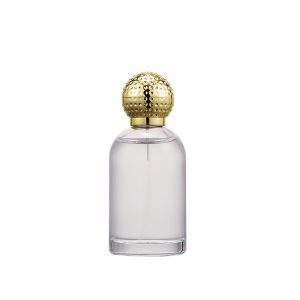 Glass Perfume bottle 100ml Empty Frosted Clear Round Glass Perfume Bottle with ball cap