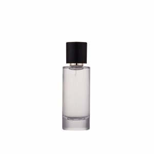 Top grade hot sell Glass Cosmetic Bottle and Jar with black plastic lid  100ml